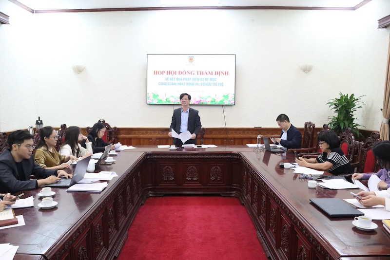 Thẩm định kết quả pháp điển 03 đề mục Công đoàn; Hoạt động in; Sở hữu trí tuệ